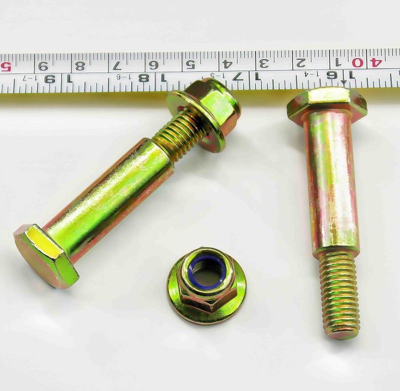 Metalsuberg طقم براغي كتف وعقدة قفل مزودة بحواف 4 قطع تناسب 1/2 بوصة وجرارات جز العشب 734-0973 738-0373 938-0373 504-01041، كاب كاديت LT1018، LT1042، LT1045 - Image 4